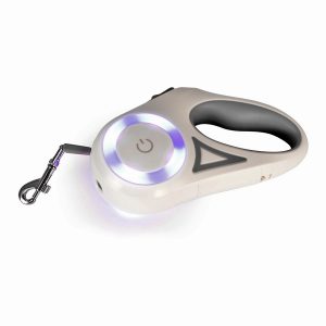 Correa extensible de 3mts para mascota, con linterna LED